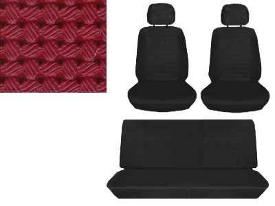 Stoelbekleding cabrio set rood 8.75-